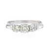Image 1 : 14KT White Gold 1.00 ctw Diamond Ring