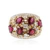 Image 1 : 14KT Yellow Gold 3.36 ctw Ruby and Diamond Ring
