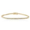 Image 1 : 18KT Yellow Gold 4.98 ctw Diamond Tennis Bracelet