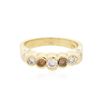 Image 1 : 14KT Yellow Gold 0.58 ctw Diamond Ring