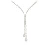 Image 2 : 14KT White Gold 1.03 ctw Diamond Necklace