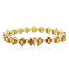 Image 2 : 14KT Yellow Gold 21.40 ctw Yellow Sapphire and Diamond Bracelet