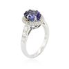 Image 3 : 18KT White Gold 2.36 ctw Tanzanite and Diamond Ring