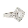 Image 2 : 14KT White Gold 1.31 ctw Diamond Ring