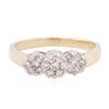 Image 1 : 14KT Two-Tone Gold 0.35 ctw Diamond Ring