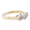 Image 2 : 14KT Two-Tone Gold 0.35 ctw Diamond Ring