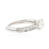Image 2 : 14-18KT White Gold 1.08 ctw Diamond Wedding Ring Set