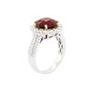 Image 3 : 14KT White Gold 4.85 ctw Ruby and Diamond Ring