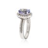 Image 3 : 14KT White Gold 3.36 ctw Tanzanite and Diamond Ring