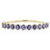 Image 1 : 14KT Yellow Gold 11.10 ctw Sapphire and Diamond Bracelet