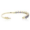 Image 3 : 14KT Yellow Gold 11.10 ctw Sapphire and Diamond Bracelet