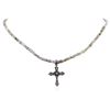 Image 1 : 14KT White Gold 51.89 ctw Rough Diamond Necklace With Charm