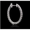 Image 2 : 14KT White Gold 2.23 ctw Diamond Earrings