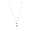 Image 2 : 14KT White Gold 0.69 ctw Diamond Pendant With Chain