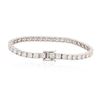 Image 2 : 14KT White Gold 8.20 ctw Diamond Tennis Bracelet