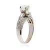 Image 3 : 18KT White Gold 1.03 ctw Diamond Ring