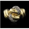 Image 1 : 18KT Two-Tone Gold 0.43 ctw Diamond Ring