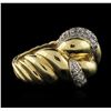 Image 2 : 18KT Two-Tone Gold 0.43 ctw Diamond Ring