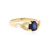 Image 2 : 14KT Yellow Gold 1.00 ctw Sapphire and Diamond Ring