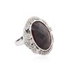 Image 2 : 14KT White Gold 16.31 ctw Ruby and Diamond Ring
