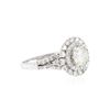 Image 2 : 14KT White Gold 1.94 ctw Diamond Ring