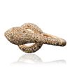 Image 2 : 18KT Rose Gold 0.08 ctw Black Diamond and Diamond Ring