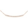 Image 2 : 14KT Rose Gold 0.84 ctw Diamond Necklace