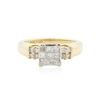 Image 1 : 14KT Yellow Gold 0.56 ctw Diamond Ring
