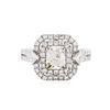 Image 1 : 14KT White Gold 1.76 ctw Diamond Ring