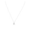 Image 1 : 14KT White Gold 0.42 ctw Diamond Pendant With Chain