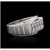 Image 2 : 14KT White Gold 0.79 ctw Diamond Ring