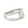 Image 2 : 14KT White Gold 0.78 ctw Diamond Ring