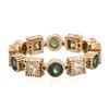 Image 1 : 14KT Rose Gold 1.02 ctw Green Chrysoberyl and Diamond Ring