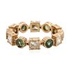 Image 2 : 14KT Rose Gold 1.02 ctw Green Chrysoberyl and Diamond Ring