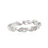 Image 2 : 18KT White Gold 0.22 ctw Diamond Ring