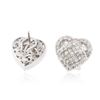 Image 2 : 18KT White Gold 1.17 ctw Diamond Earrings