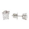 Image 2 : 14KT White Gold 1.19 ctw Diamond Stud Earrings