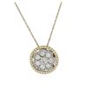 Image 2 : 14KT Two-Tone Gold 2.19 ctw Diamond Pendant With Chain