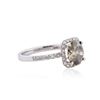 Image 2 : 18KT White Gold EGL INT 2.42 ctw Fancy Brown Diamond Ring