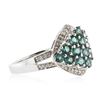 Image 2 : 14KT White Gold 1.81 ctw Alexandrite and Diamond Ring