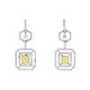 Image 1 : Platinum 2.45 ctw Diamond Earrings