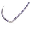 Image 3 : 14KT White Gold 12.74 ctw Tanzanite and Diamond Necklace