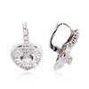 Image 2 : 14KT White Gold 1.00 ctw Diamond Earrings