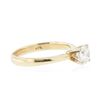 Image 2 : 14KT Yellow Gold 0.83 ctw Round Brilliant Cut Diamond Solitaire Ring