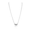 Image 2 : 14KT White Gold Bow Necklace