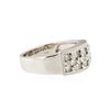 Image 2 : 14KT White Gold 0.85 ctw Diamond Ring