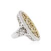 Image 2 : Sterling Silver 0.03 ctw Diamond Ring
