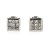 Image 1 : 14KT White Gold 0.64 ctw Diamond Stud Earrings