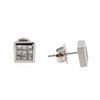 Image 2 : 14KT White Gold 0.64 ctw Diamond Stud Earrings