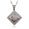 Image 2 : 14KT White Gold 1.33 ctw Diamond Pendant With Chain